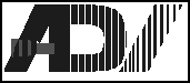 A logo / device mark for ADI Audio Digital Imaging Inc semiconductors