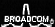 A logo / device mark for Broadcom semiconductors