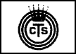 A logo / device mark for CTS Microelectronics Inc semiconductors