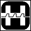 A logo / device mark for Harris Semi semiconductors