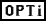 A logo / device mark for Opti semiconductors